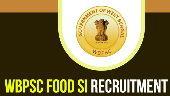 WBPSC Food SI Jobs Notification 2023